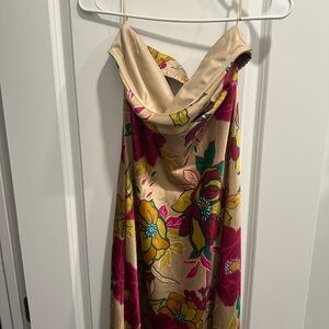 Floral Multicolor Women's Dress